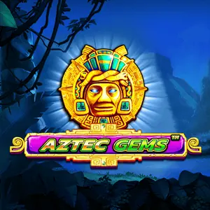 Spelikon för Aztec Gems från Pragmatic Play, en aztekisk ädelstensslot med ett fjärde hjul för multiplikatorer