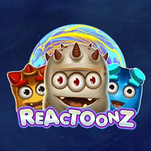 Spelruta för Reactoonz från Play'n GO med små utomjordiska figurer på ett rutnät om sju gånger sju