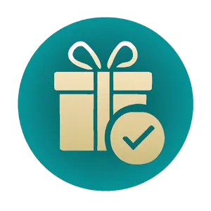 Gift box icon depicting Spizen Casino welcome bonus